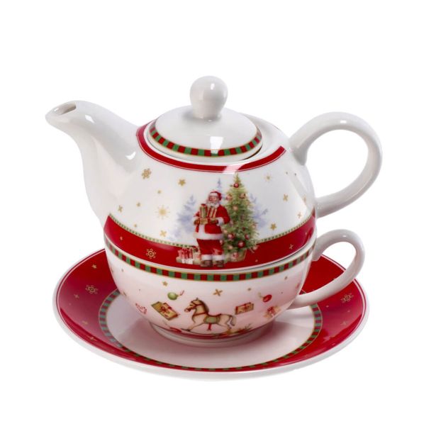 SET SKODELIC IN LONČKOV MHOME 350 ML ČAJNIK S SKODELICO IN PODSTAVKOM