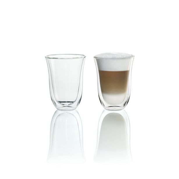SET SKODELIC Z DVOJNIM STEKLOM DELONGHI LATTEMACCHIATO 330 ML