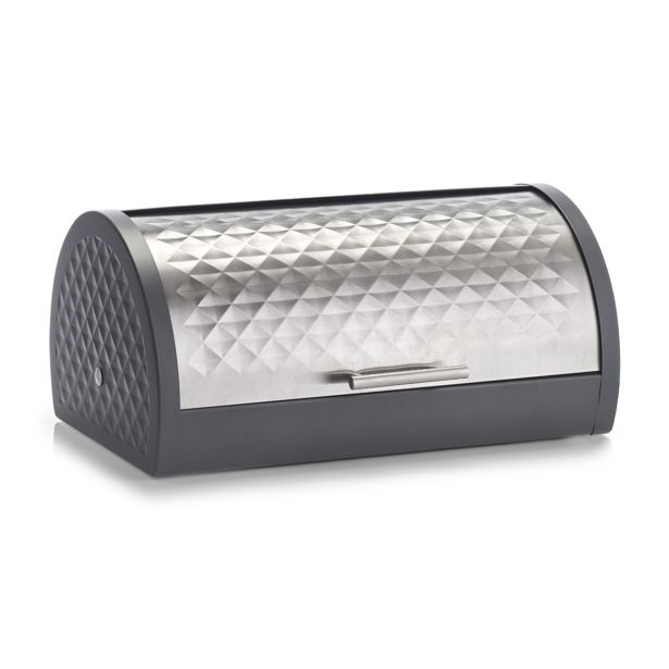 SHRANJEVANJE KRUHA ZELLER PRESENT KRUHOVNIK 39X28X19 CM KOVINA ANTRACIT