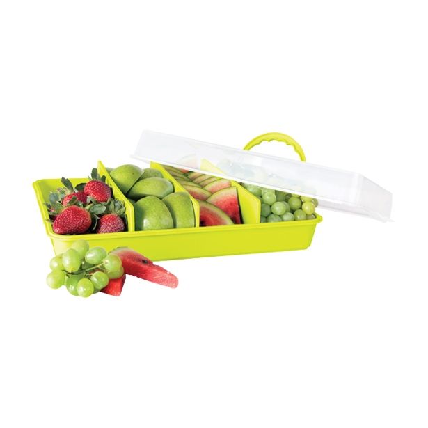 SHRANJEVANJE PECIVA PLANA PARTY BUTLER 38.3X28X9.5 CM ZA SHRANJEVANJE ZELENA