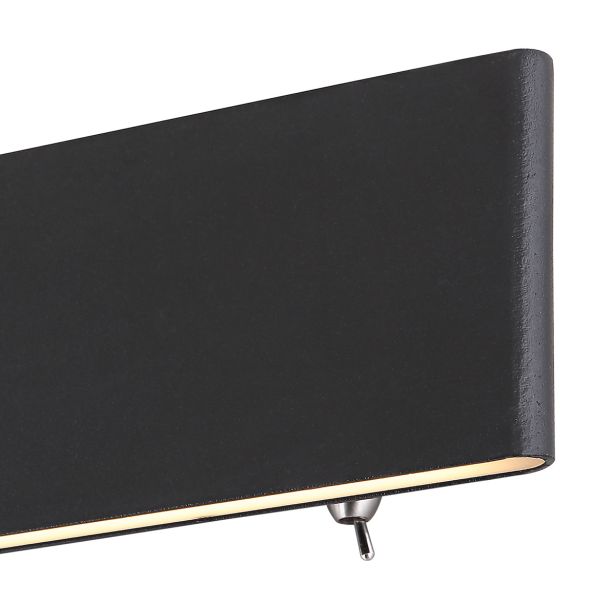 DEKORAT. STENSKA SVETILKA SIEGFRIED 8W ČRNA