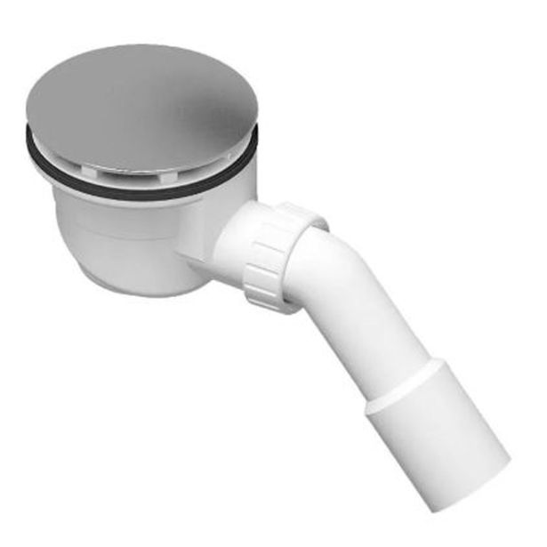 SIFON ZA KAD ZA PRHANJE LIV 40/50 MM INOX ROZETA FI 120