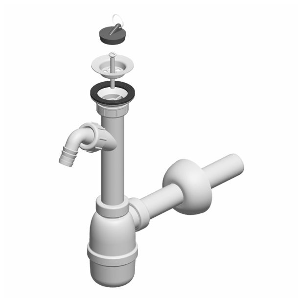 SIFON ZA UMIVALNIK LIV S PRIKLJUČKOM ZA PS IZTOK 32