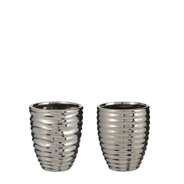 KERAMIČNI NOTRANJI LONEC MICA SIJAJ LONEC ZA ORHIDEJE V15.5XP13.5CM