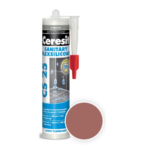SILIKONSKA TESNILNA MASA HENKEL ACB CERESIT CS 25 55 TERRA 300 ML