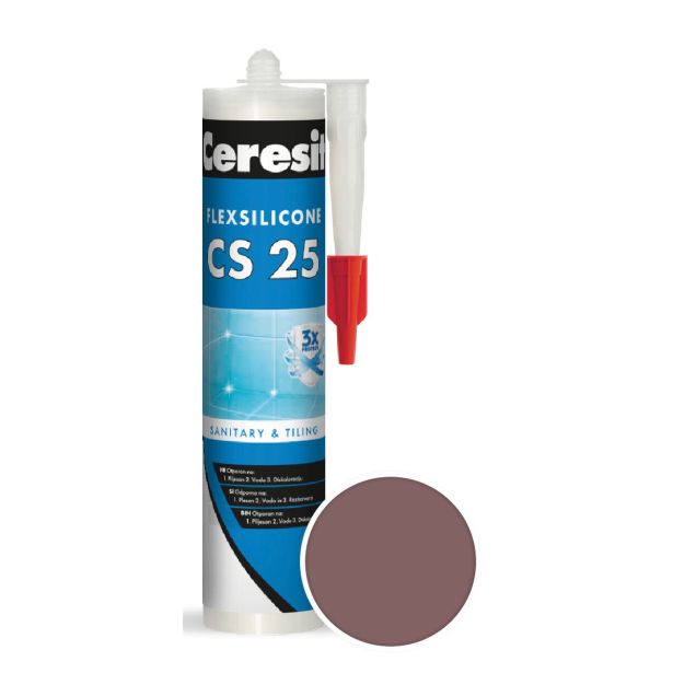 SILIKONSKA TESNILNA MASA HENKEL ACB CERESIT CS 25 58 CHOCOLATE 280 ML