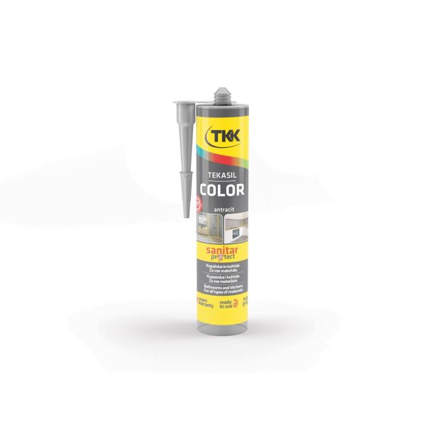 SILIKONSKA TESNILNA MASA TEKASIL COLOR ANTRACIT 300 ML