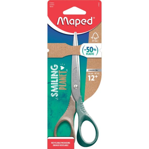 ŠKARJE MAPED SMILING PLANET 16 CM ZA LEVIČARJE