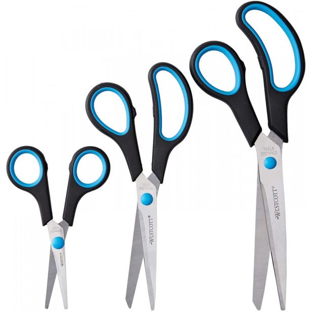 ŠKARJE WESTCOTT SET EASY GRIP 3 KOS N-90027 00