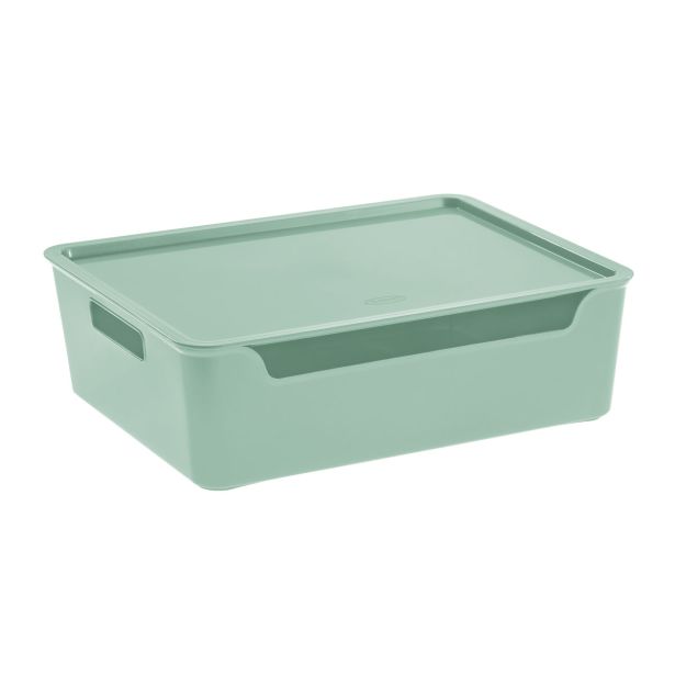 ŠKATLA/ZABOJ BELLA 36X2/8X11 CM (XXL), S POKROV.,ŽAJBLJEV ZELENI