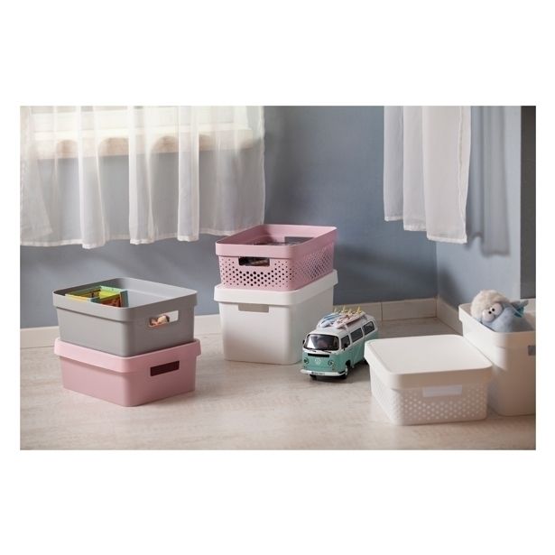 ŠKATLA/ZABOJ CURVER INFINITY 27X19X12 CM 4.5L SIVE BARVE