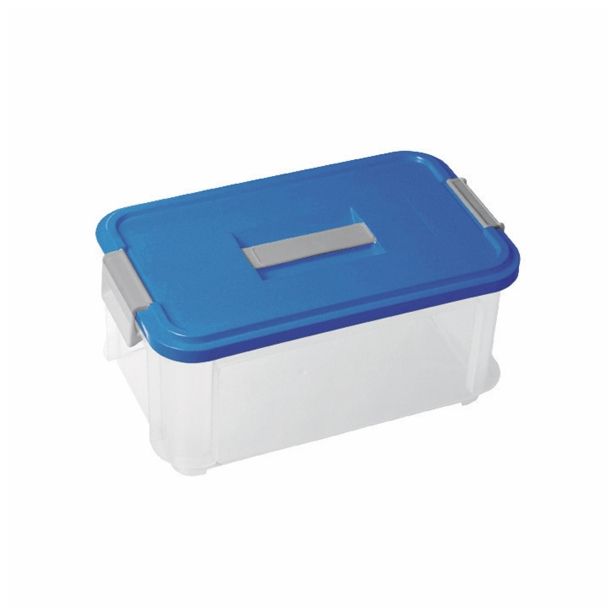 ŠKATLA/ZABOJ CURVER 9.5 L MODER POKROV 37X22X18 CM