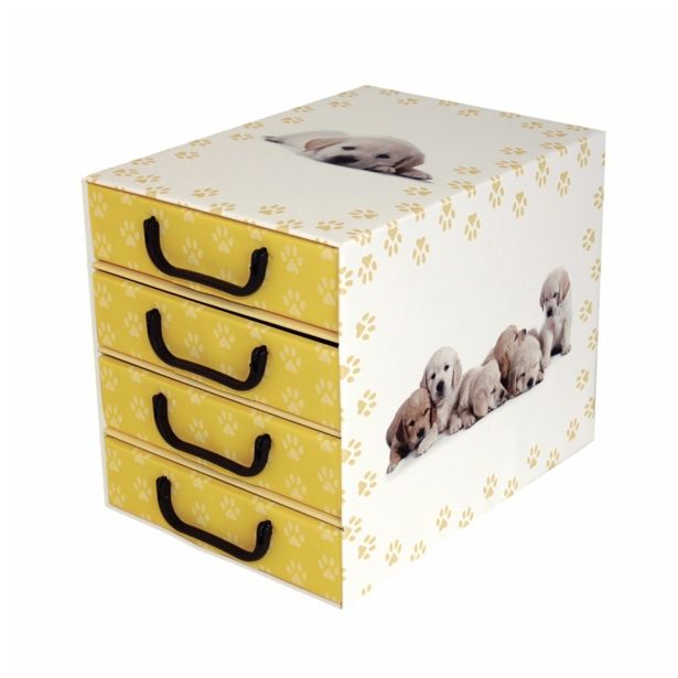 ŠKATLA/ZABOJ MISSSPACE PREDALNIK ZA SHRANJEVANJE S ŠTIRIMI PREDALI