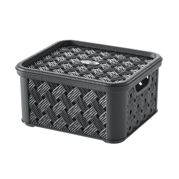 ŠKATLA/ZABOJ TONTARELLI ARIANNA 16.6X14.5XH8.5CM SIVA