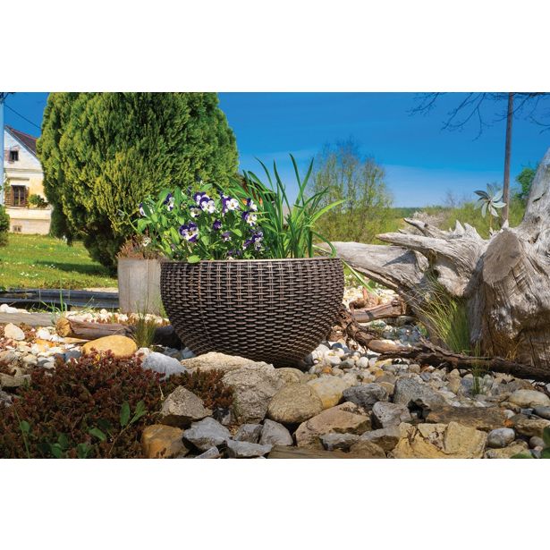 PE ZUNANJI LONEC ROTO SKLEDA BAMBUS H 33X20 CM