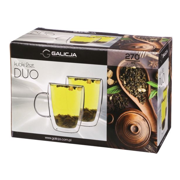 SET SKODELIC IN LONČKOV GALICIJA 2 DELNI KUBEK DVOJNO DNO