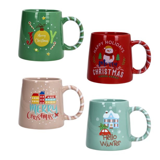 SKODELICA / LONČEK TOGNANA 400 ML NATALE HELLO WINTER RAZLIČNI DEKORJI