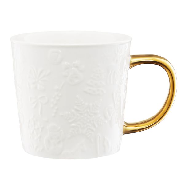 SKODELICA / LONČEK AMBITION 380 ML Z ZLATIM ROČAJEM