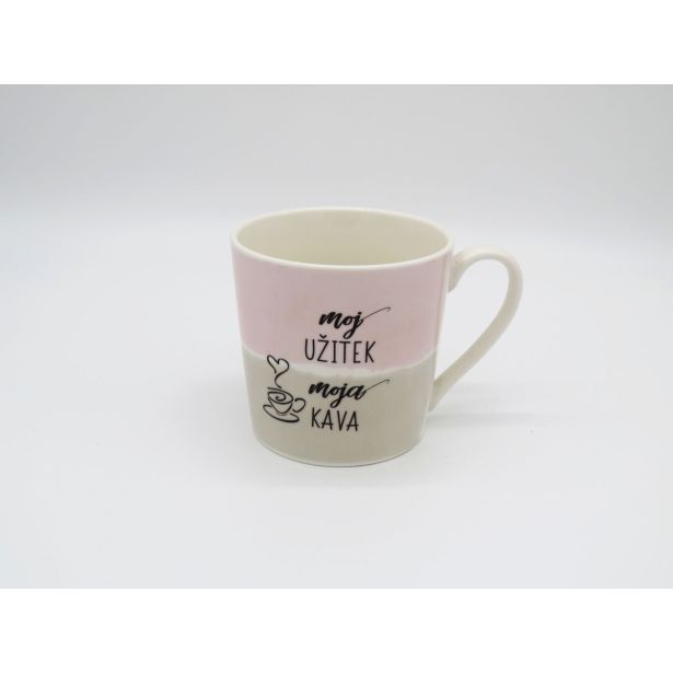 SKODELICA / LONČEK ATALA 380 ML KONUS KAVA RAZLIČNI MOTIVI