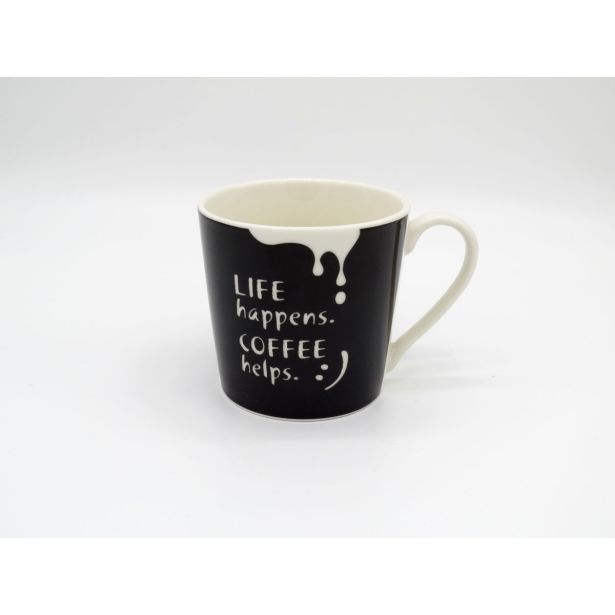 SKODELICA / LONČEK ATALA 380 ML KONUS KAVA RAZLIČNI MOTIVI