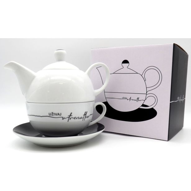 SKODELICA / LONČEK ATALA ČAJNIK S SKODELICO MINIMAL