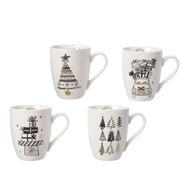 SKODELICA / LONČEK DECORIS 8X12X11 CM BOŽIČNI MOTIV