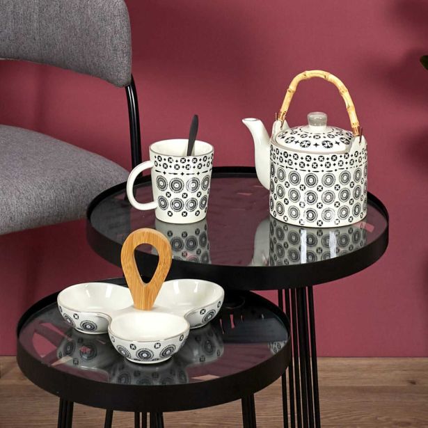 SKODELICA / LONČEK HOME DECO 250 ML DEKOR MIRAGE PORCELAN