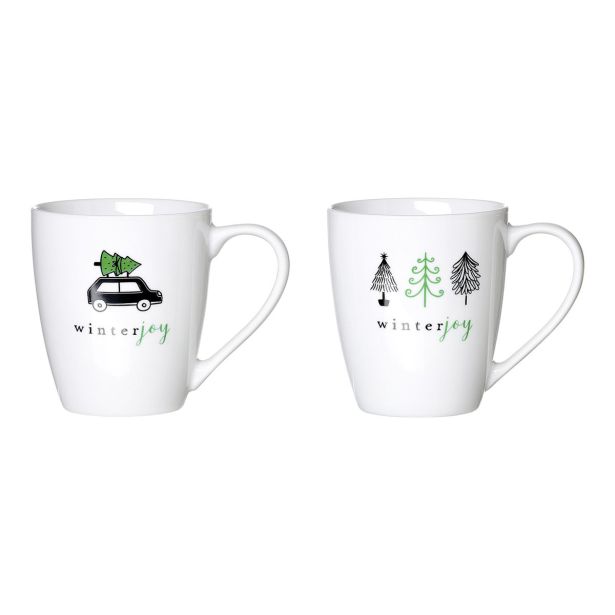 SKODELICA / LONČEK RITZENHOFF & BREKER 360 ML RAZLIČNI VOZORCI ZELENA WINTER JOY