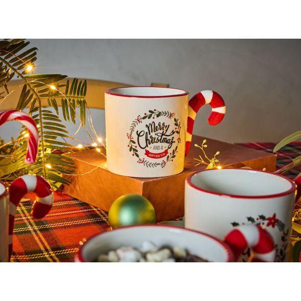 SKODELICA / LONČEK TOGNANA 320 ML NATALE CANDY CANE