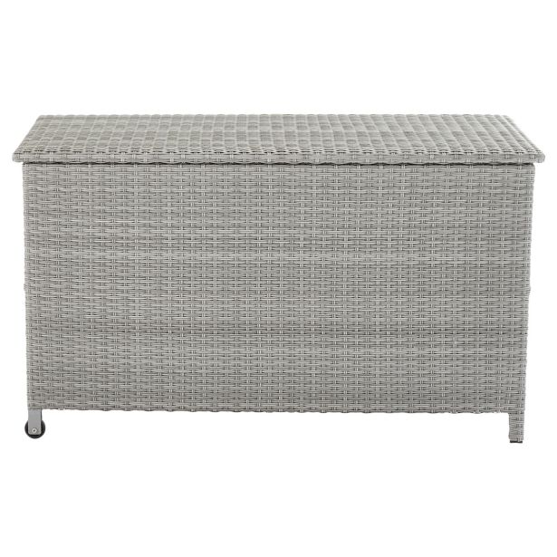 SKRINA DAVOS FIX WHEELS WICKER-ALU GREY 120X60X68