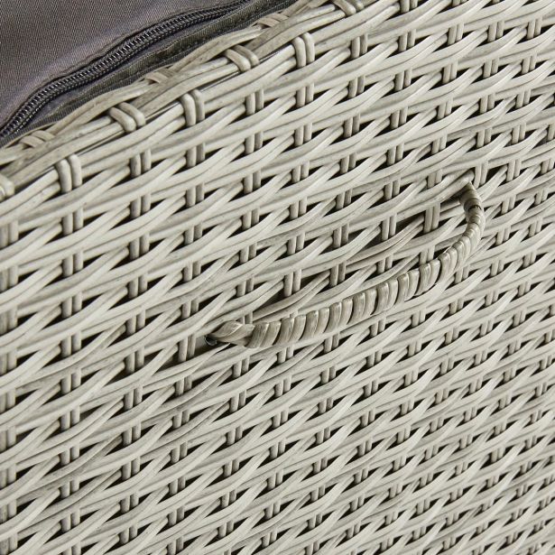 SKRINA DAVOS FIX WHEELS WICKER-ALU GREY 120X60X68