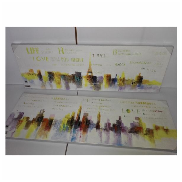 SLIKA BIVA MESTO 50X150 CM RAZLIČNA DEKORJA