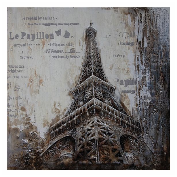 SLIKA BIVA STOLP 100X100 CM 3D RAZLIČNA DEKORJA