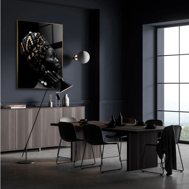 SLIKA STYLER AFRICAN JEWEL STEKLENA Z OKVIRJEM 80X120 FA001