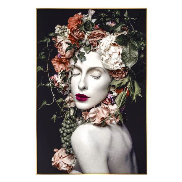 SLIKA STYLER BAROQUE STEKLENA Z OKVIRJEM 80X120 FA025