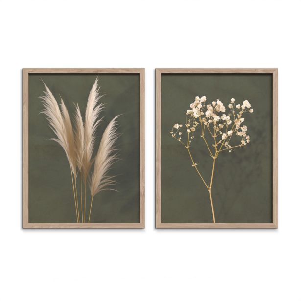 SLIKA STYLER BOHO DVOJNA Z OKVIRJEM 30X40 FR382