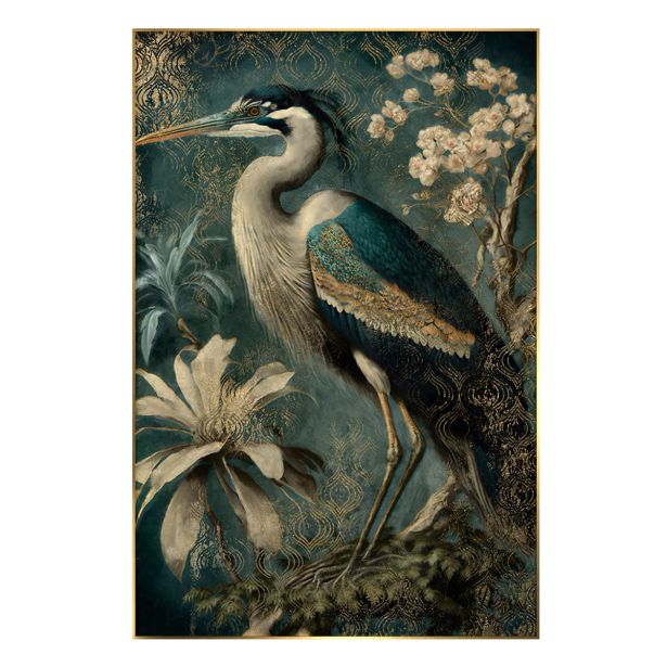 SLIKA STYLER GREEN HERON Z OKVIRJEM 80X120 FA044