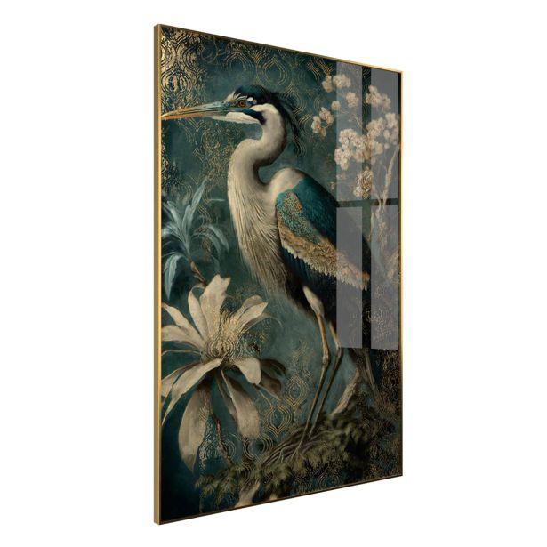 SLIKA STYLER GREEN HERON Z OKVIRJEM 80X120 FA044