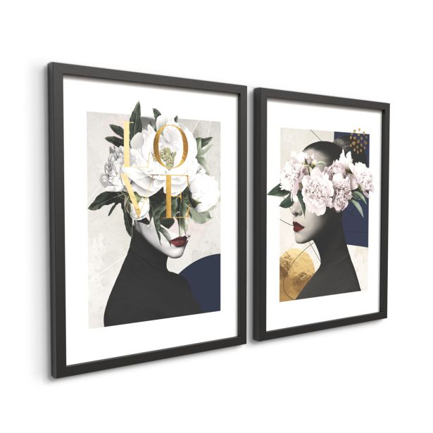 SLIKA STYLER DARLING DVOJNA Z OKVIRJEM 30X40 FR384