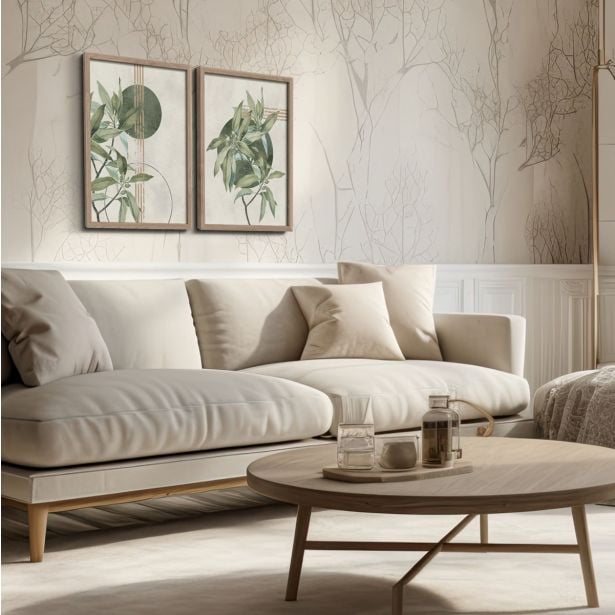 SLIKA STYLER GREEN DVOJNA Z OKVIRJEM 30X40 FR381