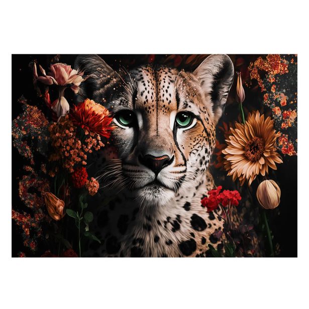 SLIKA STYLER LEO FLOWER STEKLENA 80X120 GL450