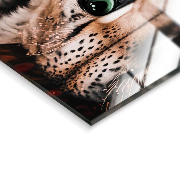 SLIKA STYLER LEO FLOWER STEKLENA 80X120 GL450