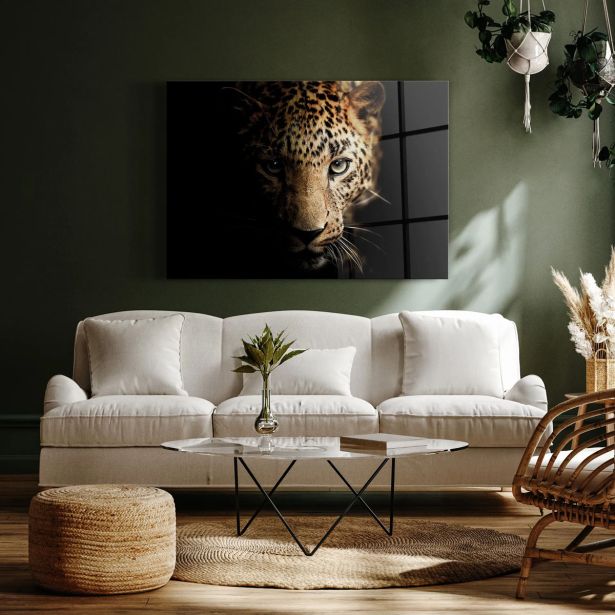 SLIKA STYLER LEOPARD STEKLENA 70X100 GL246