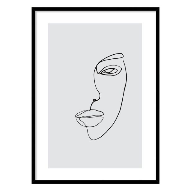 SLIKA STYLER LINEAR Z OKVIRJEM 50X70 FP071