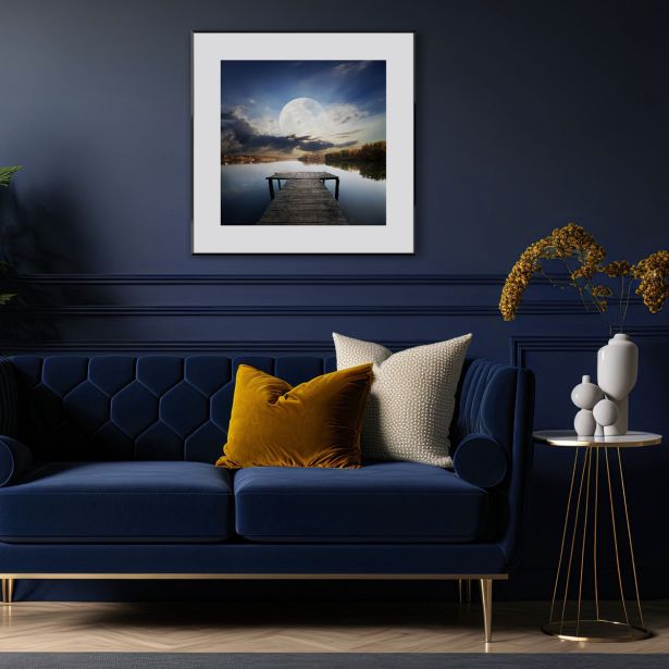 SLIKA STYLER MOON JETTY Z OKVIRJEM 50X50 AB171