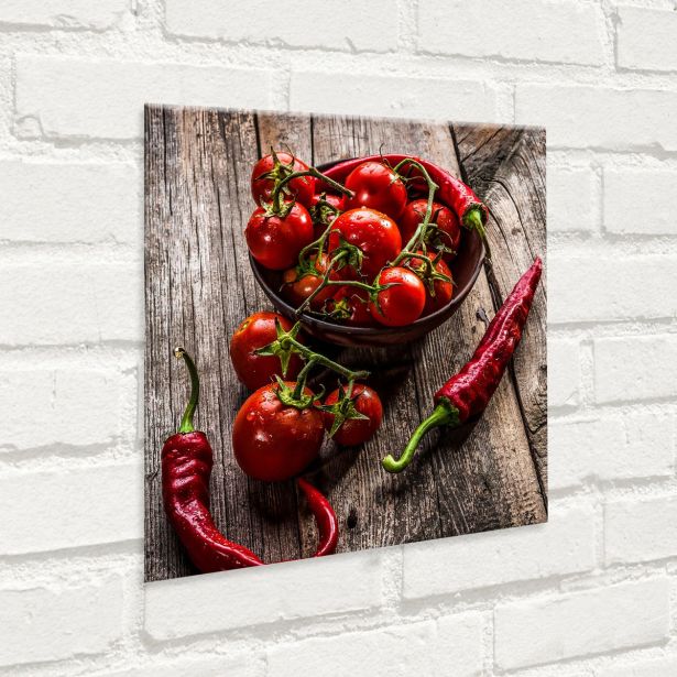 SLIKA STYLER PEPPERS STEKLENA 30X30 GL171