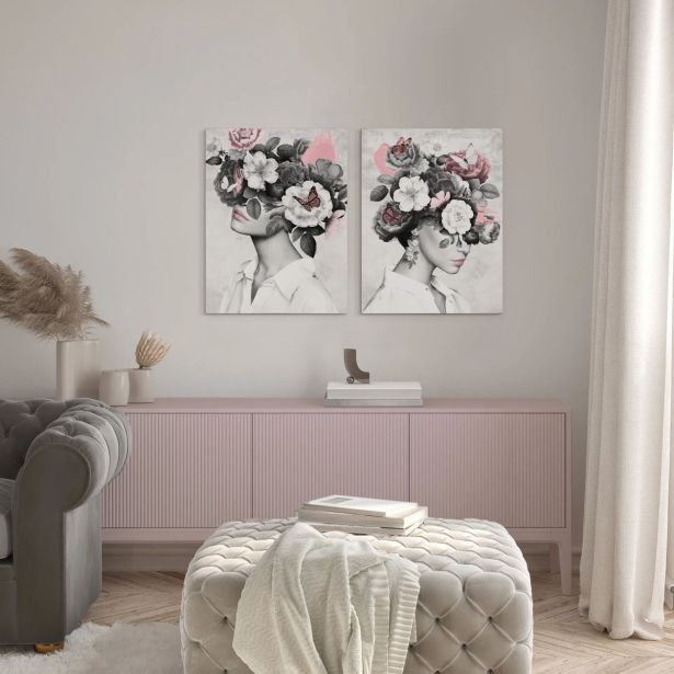 SLIKA STYLER PLATNO ANA DVOJNA 32X42 ST756