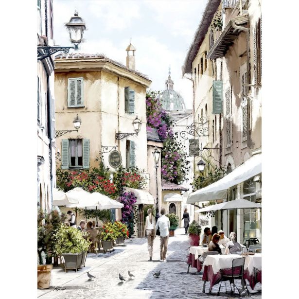 SLIKA STYLER PLATNO CAFE STROLL 60X80 ST588