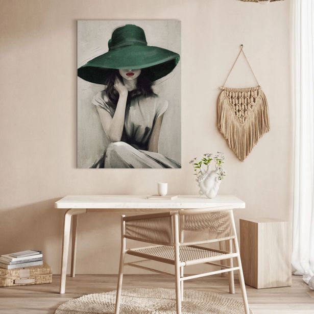 SLIKA STYLER PLATNO GREEN HAT 70X100 ST725