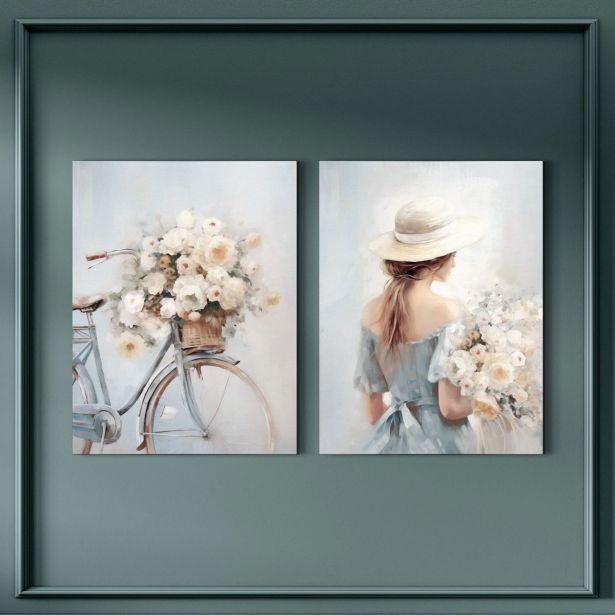 SLIKA STYLER PLATNO LUCIA DVOJNA 32X42 ST755